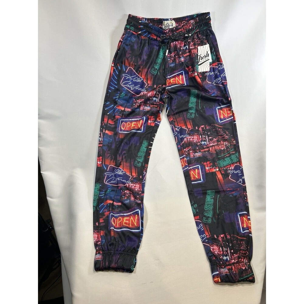Fresh Prints of Bel-Air Hotel California Print Joggers Men's Size Small